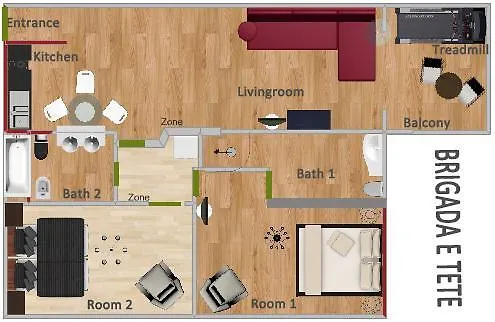 Apartmán Tiranatop Suites